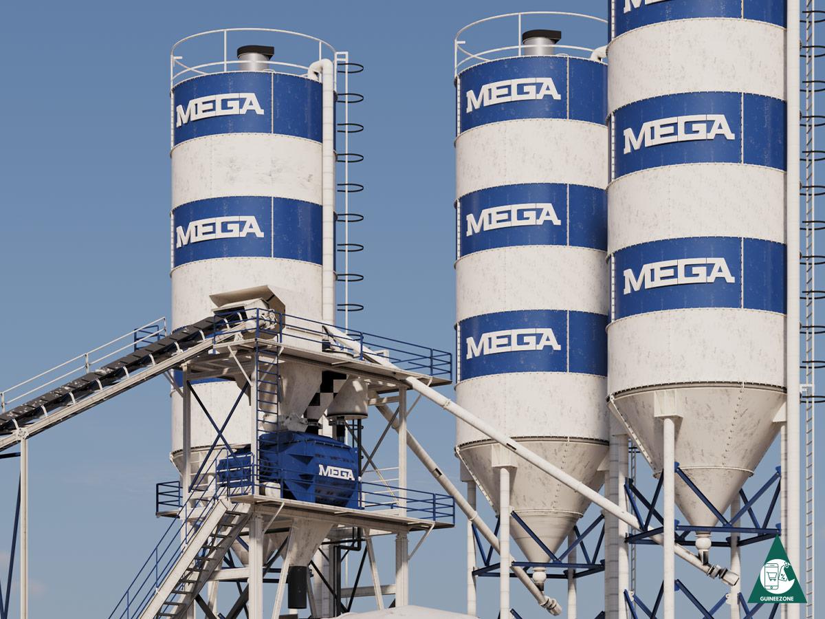 CENTRALE A BETON 90 m3 – MELANGEUR A DOUBLE ARBRE (ITALIEN)