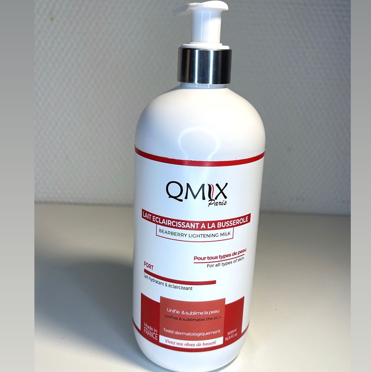 Lait corps & visage éclaircissant  & Nourrissant QMIX paris