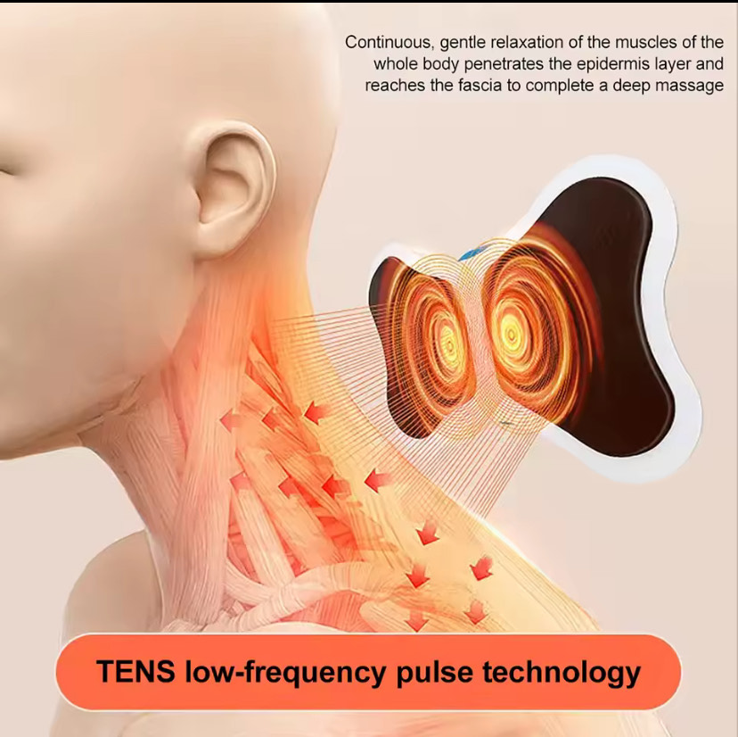 Mini Appareil de Massage Électrique EMS pour le Cou, les Cervicales et le Dos