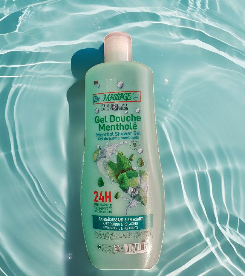 Gel douche mentholé 