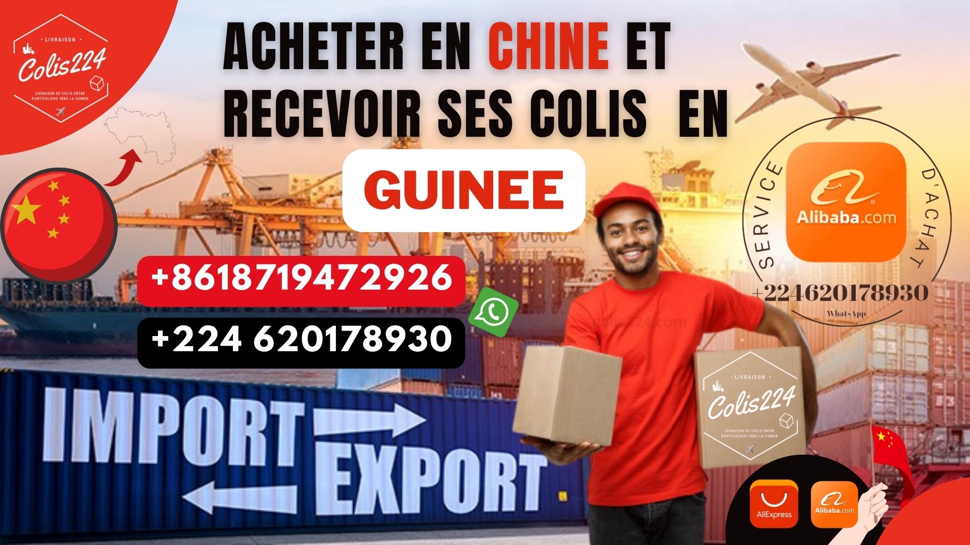Transitaire Chine Guinée 