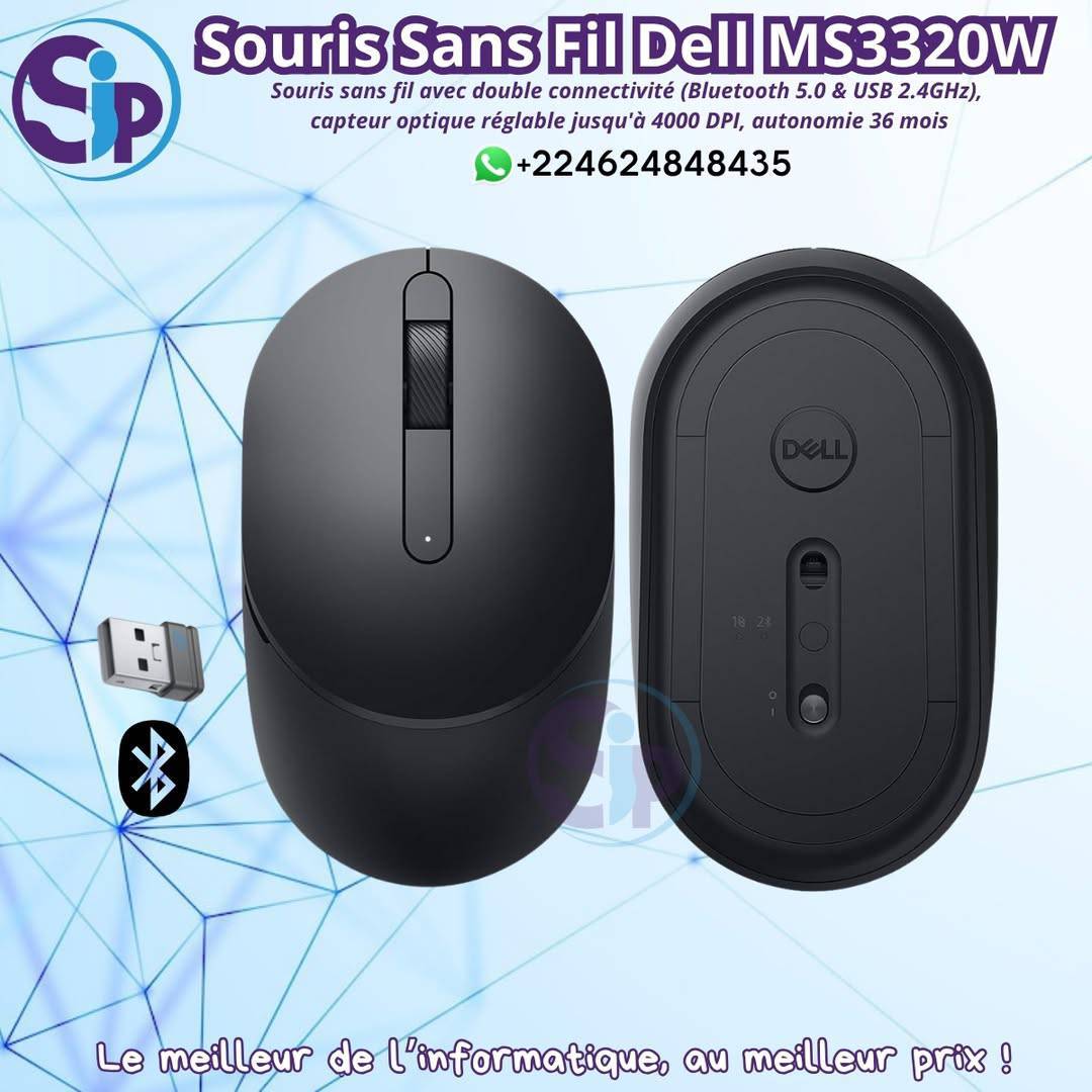 Souris Sans Fil Dell MS3320W - Bluetooth